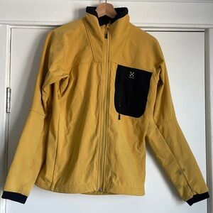 Haglofs Yellow Soft Shell Jacket Women Waterproof EU Size 38 (US 6)